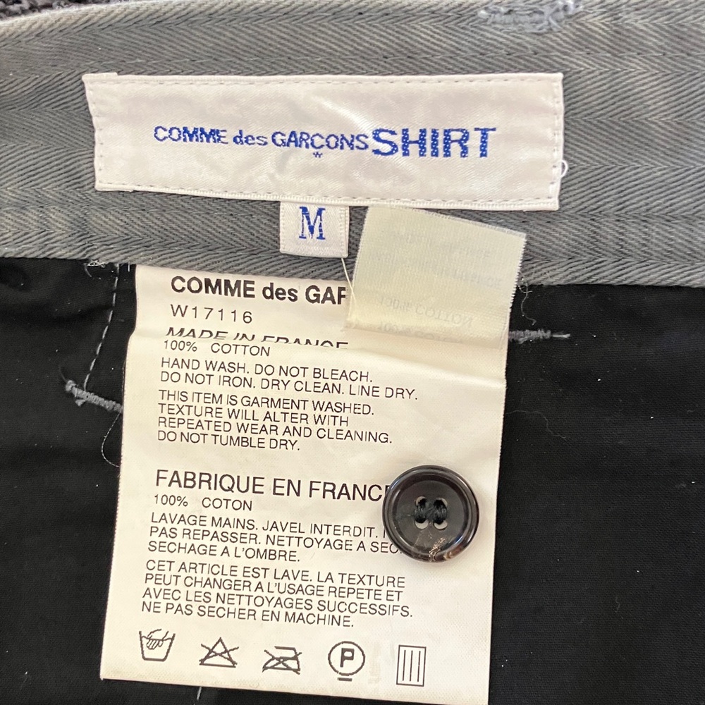 Comme des Garçons Homme Pinstripe Grey Pants, Men’s Size M - Picture 7 of 7
